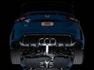 AWE Tuning - AWE Tuning 2023 Honda Civic Type R FL5 Track Edition Exhaust w/ Triple Chrome Silver Tips - 3020-52287 - Image 10