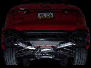 AWE Tuning - AWE Tuning 21-23 Audi C8 RS6/RS7 SwitchPath Cat-back Exhaust - Diamond Black Tips - 3025-33776 - Image 15