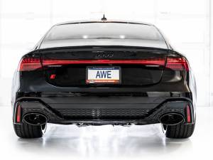 AWE Tuning - AWE Tuning 21-23 Audi C8 RS6/RS7 SwitchPath Cat-back Exhaust - Diamond Black Tips - 3025-33776 - Image 25