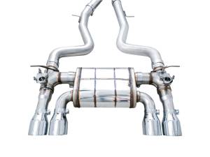 AWE Tuning - AWE Tuning BMW F8X M3/M4 SwitchPath Catback Exhaust - Chrome Silver Tips - 3025-42070 - Image 3