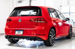 AWE Tuning - AWE Tuning MK7.5 Golf R SwitchPath Exhaust w/Diamond Black Tips 102mm - 3025-43070 - Image 5