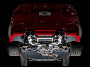 AWE Tuning - AWE Tuning BMW F8X M3/M4 SwitchPath Catback Exhaust - Diamond Black Tips - 3025-43074 - Image 8