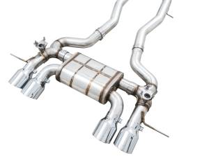 AWE Tuning - AWE SwitchPath Catback Exhaust for BMW G8X M3/M4 - Chrome Silver Tips - 3025-43480 - Image 4