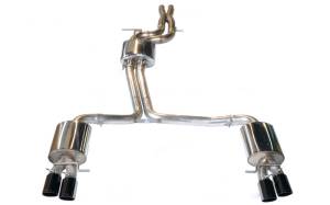 AWE Tuning Audi B8 / B8.5 S5 Cabrio Touring Edition Exhaust - Resonated - Chrome Silver Tips - 3415-42014