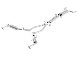 Borla - Borla 10-13 Chevy Camaro SS 6.2L V8 Single RoundTip Split Rear Exit S-Type Catback Exhaust - 1014031 - Image 2