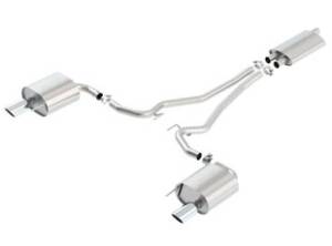 Borla 15-16 Ford Mustang EcoBoost 2.3L AT/MT EC-Type Cat Back SS Single Round Rolled Tips Exhaust - 1014039