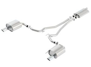 Borla - Borla 15-16 Ford Mustang EcoBoost 2.3L AT/MT EC-Type Cat Back SS Single Round Rolled Tips Exhaust - 1014039 - Image 2