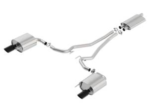 Borla - Borla 15-17 Ford Mustang EcoBoost 2.3L EC-Type Cat Back Single Round 4.0in OD 9.5in L Tips Exhaust - 1014039BC - Image 2