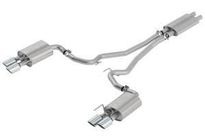 Borla 2018-2022 Ford Mustang GT Cat-Back Exhaust System Touring- Rolled Polished Tips - 1014045