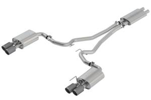 Borla 2018-2022 Ford Mustang GT Cat-Back Exhaust System Touring- Carbon Fiber Tips - 1014045CF