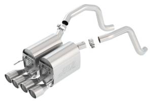 Borla - Borla 05-08 Corvette Coupe/Conv 6.0L/6.2L 8cyl AT/MT 6spd S-Type II SS Exhaust (rear section only) - 11815 - Image 2