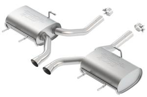 Borla - Borla 11-14 CTS Coupe V6 3.6L AT RWD/AWD Dual Ctr Rear Exit Touring Exhaust (REAR SECTION ONLY) - 11824 - Image 2