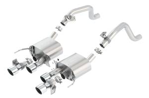 Borla - Borla 14-15 Chevy Corvette C7 6.2L RWD w/AFM &NPP S-Type Dual Round Rolled Center Rear Exit Exhaust - 11855 - Image 2