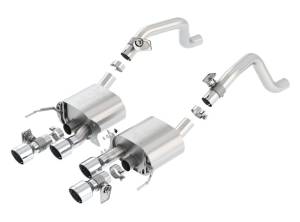 Borla 14-15 Chevy Corvette C7 6.2L RWD w/AFM &NPP ATAK-Type Dual Rd Rolled Center Rear Exit Exhaust - 11856