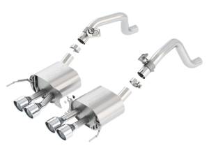 Borla 14-15 Chevy Corvette C7 w/ AFM w/o NPP S Type Rear Section Exhaust Quad Rd RL Tips - 11877