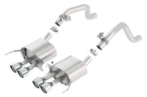 Borla - Borla 14-15 Chevy Corvette C7 w/ AFM w/o NPP S Type Rear Section Exhaust Quad Rd RL Tips - 11877 - Image 2