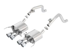 Borla 14-15 Chevy Corvette C7 w/o AFM w/o NPP Atak Rear Section Exhaust Quad Rd RL Tips - 11881