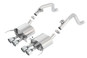 Borla - Borla 14-15 Chevy Corvette C7 w/o AFM w/o NPP Atak Rear Section Exhaust Quad Rd RL Tips - 11881 - Image 2