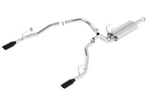 Borla - Borla 09-17 Dodge Ram 1500 5.7L V8 3in to Dual 2.5in Single Round Rolled Angle-Cut S-type Exhaust - 140308BC - Image 2