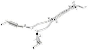 Borla - Borla 2010 Camaro 6.2L V8 S Type Catback Exhaust w/o Tips works w/ factory ground affects package ON - 140330 - Image 2