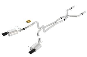 Borla - Borla 2011-2012 Mustang GT 5.0L Black Chrome 4.5in Rd Tip ATAK Catback Exhaust - 140372BC - Image 2