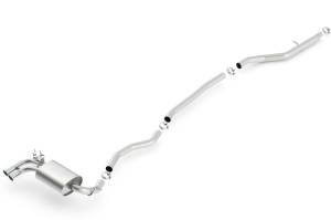 Borla - Borla 12-15 BMW 328i Sedan 2.0L AT/MT RWD Dual Left Rear Exit Catback Exhaust - 140509 - Image 2