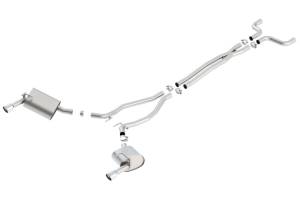 Borla - Borla 14-15 Camaro 3.6L V6 Single Split Rear Exit Touring Catback Exhaust - 140526 - Image 2