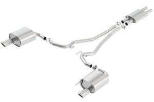 Borla - Borla Cat Back 15-17 Ford Mustang 3.7L V6 MT/AT 2.25in Pipe 4in Single Round Rolled Tips - 140587 - Image 2