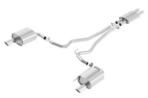 Borla - Borla ATAK Cat Back 15 Ford Mustang 3.7L V6 MT/AT 2.25in Pipe 4in Single Round Rolled Tips - 140588 - Image 2