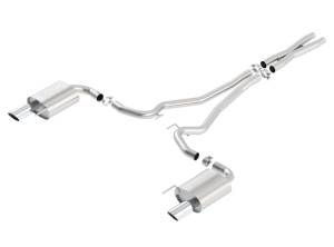 Borla Atak S Cat-Back 15-17 Ford Mustang GT 5.0L V8 MT/AT 2.5in pipe 4in tip - 140591