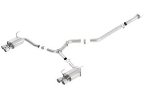 Borla - Borla 15-16 Subaru WRX / STI 2.5L S-Type Cat-Back Exhaust Quad Rd RL Tips - 140595 - Image 2