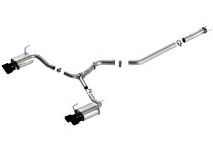 Borla 15-19 Subaru WRX/STI 2.5L Turbo 3in S-Type Catback Exhaust - 2.5in Black Chrome Tips - 140595CB