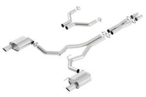 Borla - Borla S-Type Cat-Back 15-17 Ford Mustang GT 5.0L V8 MT/AT 3in pipe 4in tip - 140629 - Image 2