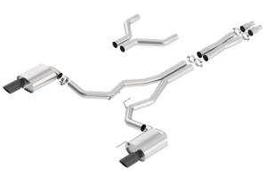 Borla - Borla Atak Cat-Back 15-17 Ford Mustang GT 5.0L V8 MT/AT 3in pipe 4in Black Chrome Tips - 140630BC - Image 2