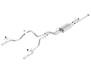 Borla 14-15 Toyota Tundra 4.6L/5.7L Crew Max SB DC SB Touring Cat Back Exhaust Dual Split Rear Exit - 140638