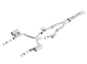 Borla 2015 Dodge Challenger SRT/392 Hemi 6.4L V8 S-TYPE Catback Exhaust w/ Valves Factory Bezel - 140640