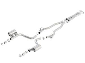 Borla - Borla 15-16 Dodge Challenger Hellcat 6.2L V8 ATAK w/ Valve Simulator CB Exhaust Factory Valance - 140648 - Image 1