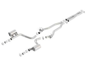 Borla 2015 Dodge Charger Hellcat 6.2L V8 ATAK Catback Exhaust w/ Valves No Tips Factory Valance - 140667