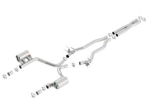 Borla 15-16 Dodge Charger SRT 392 6.4L No Tip Single Split Rear Exit ATAK w/ Valves Exhaust - 140672