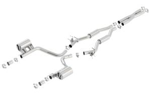 Borla - Borla 15-16 Dodge Challenger SRT 392 S-Type Catback Exhaust Single Split Rear Exit (No Tip) - 140677 - Image 2