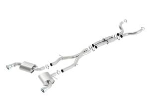 Borla - Borla 16-17 Chevy Camaro SS 6.2L ATAK Catback Single Split Rear Exit Exhaust w/Single Tips - 140690 - Image 2