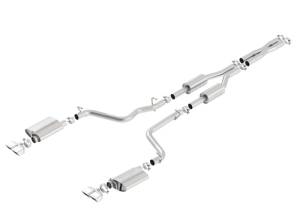 Borla 09-14 Dodge Challenger R/T 5.7L RWD 2Dr. Dual Rctgl. Angle S-Type CB Exhaust - Rear Split Exit - 140707