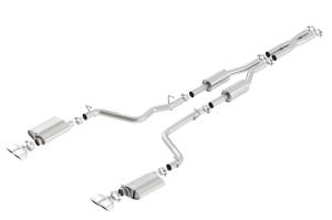 Borla - Borla 09-14 Dodge Challenger R/T 5.7L RWD 2Dr. Dual Rctgl. Angle S-Type CB Exhaust - Rear Split Exit - 140707 - Image 2