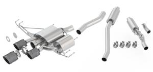 Borla 17-18 Honda Civic Type R 2.0L 2.75in Atak Adjustable Catback Exhaust (Carbon Fiber Black Tip) - 140738CFBA