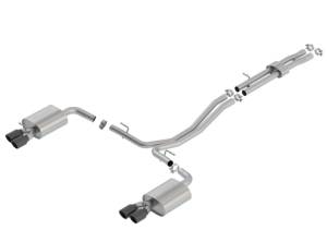 Borla 18-19 Ford Explorer Sport 3.5L 2.5in 2.25in Diameter S-Type Exhaust Black Chrome 3.5in Tip - 140765BC