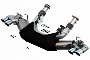 Borla 2020 Chevrolet Corvette C8 6.2L S-Type Exhaust System Dual Round A/C Tips 4inx 4.75in - 140838