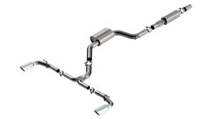 Borla 22-23 Volkswagen Golf GTI 2.0L AT/MT 3inch S-Type Cat-Back Exhaust - 4in Split Single Tips - 140883