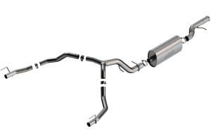 Borla 21-22 Cadillac Escalade 6.2L V8 2/4WD 4DR Touring Cat-Back Exhaust w/ Factory Bezel Tips - 140889