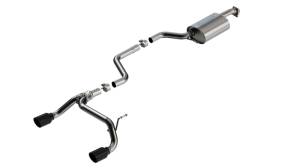 Borla 18-23 Suzuki Jimny 1.4L AT/MT 4WD 2DR 2in S-Type Catback Exhaust - Black Chrome Tips - 140923BC