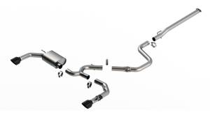 Borla 22-23 Hyundai Elantra N 2.0L 4 CYL. Turbo AT/MT ATAK Catback Exhaust Black Chrome - 140925BC